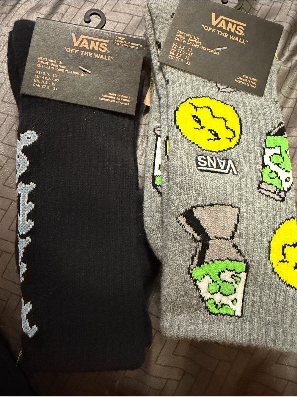 Men’s Vans Crew Socks — 9.5-13 nwt